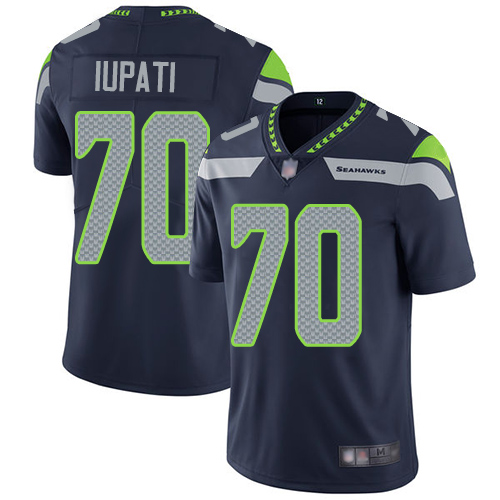 Seattle Seahawks Limited Navy Blue Men Mike Iupati Home Jersey NFL Football #70 Vapor Untouchable->seattle seahawks->NFL Jersey